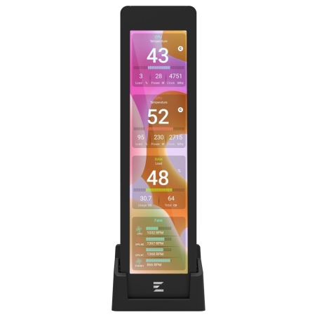 Zalman ZM-MF916, Sensor Panel Display, Black