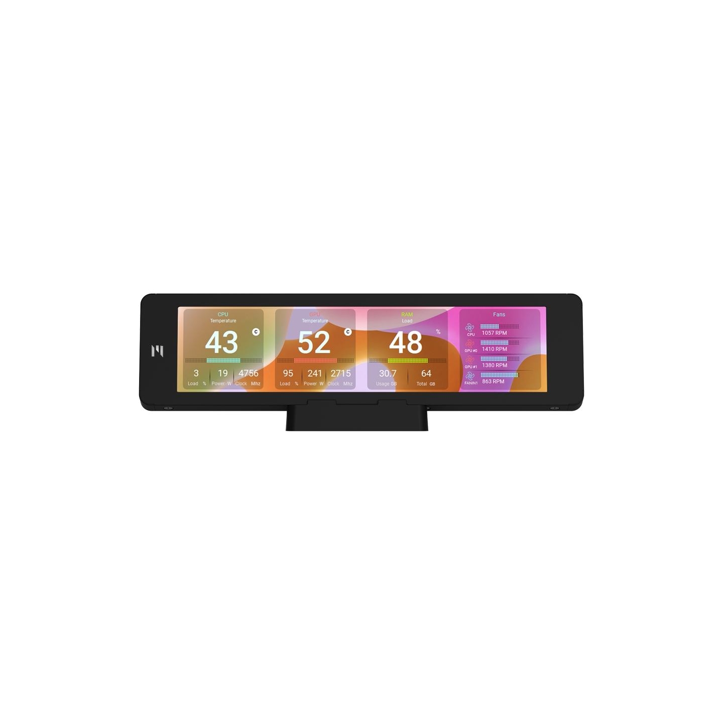 Zalman ZM-MF916, Sensor Panel Display, Black