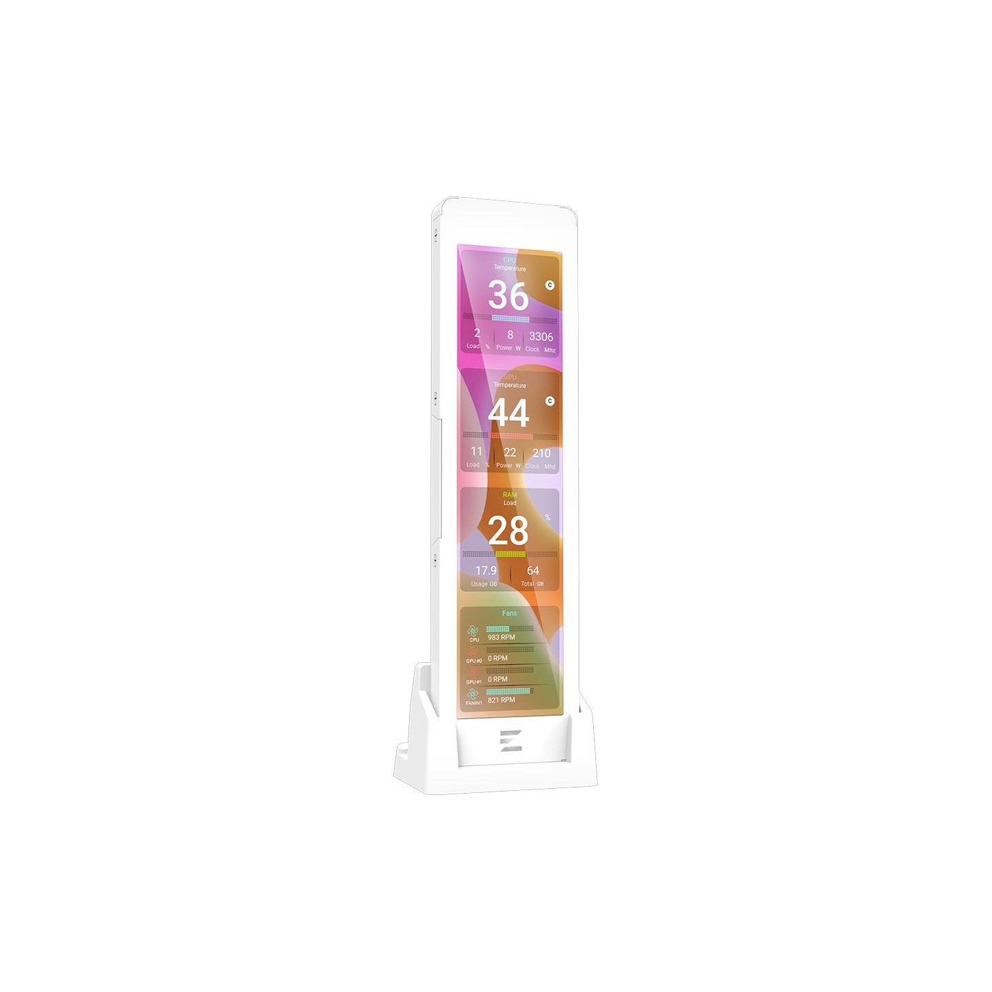Zalman ZM-MF916, Sensor Panel Display, White