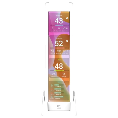 Zalman ZM-MF916, Sensor Panel Display, White