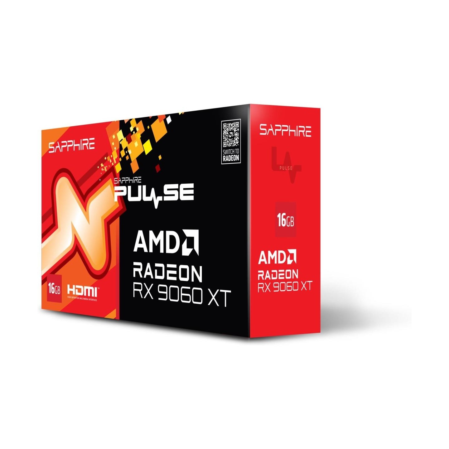 Sapphire PULSE AMD RADEON RX 9060 XT GAMING OC 16GB DUAL HDMI / DP