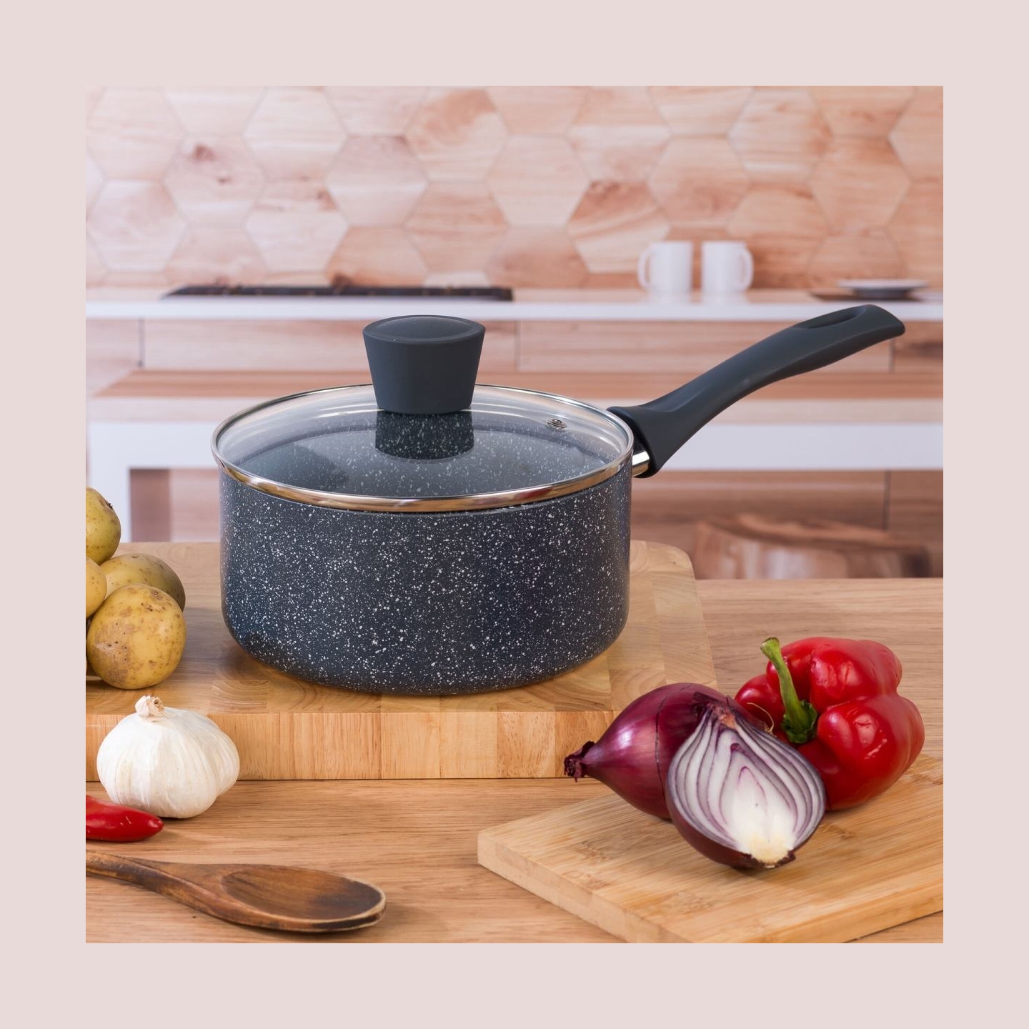 Russell Hobbs RH00844EU7 Nightfall stone saucepan 16cm