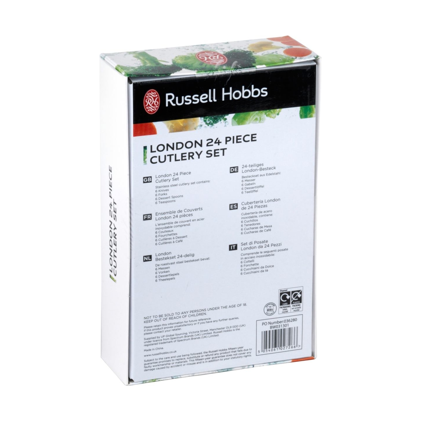 Russell Hobbs BW031302EU7 London cutlery set 24pcs