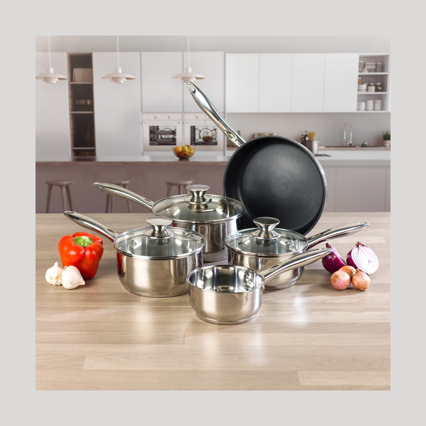 Russell Hobbs BW06572EU72 Classic collection S/S pan set 5pcs