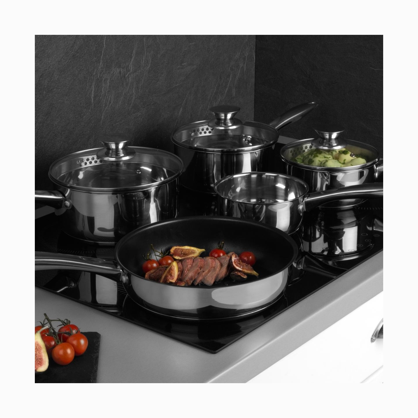 Russell Hobbs BW06572EU72 Classic collection S/S pan set 5pcs