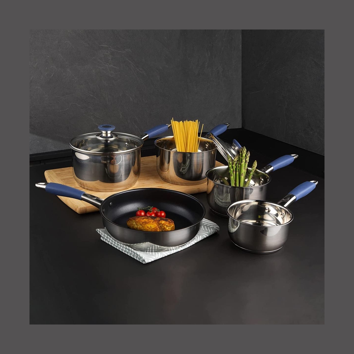 Russell Hobbs RH01179EU Opulence pan set 5pcs blue
