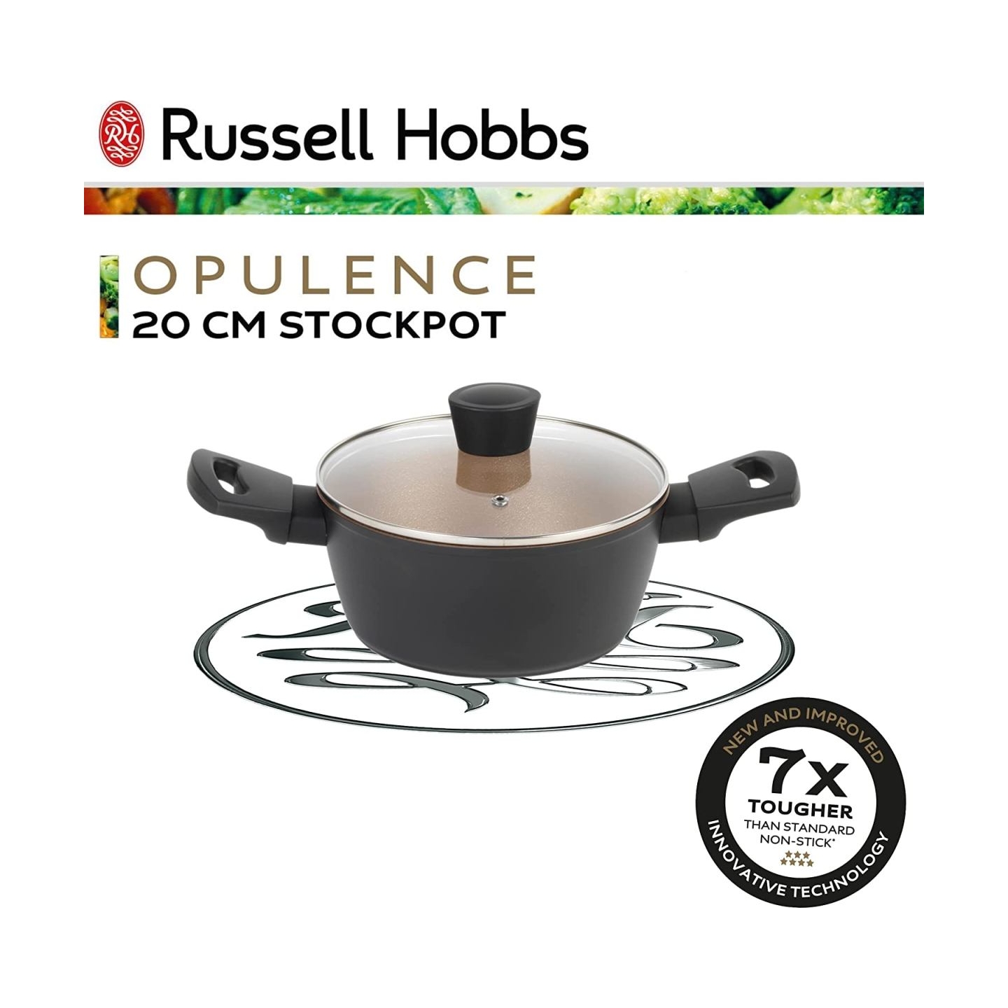 Russell Hobbs RH01669BEU7 Opulence stockpot 20cm black