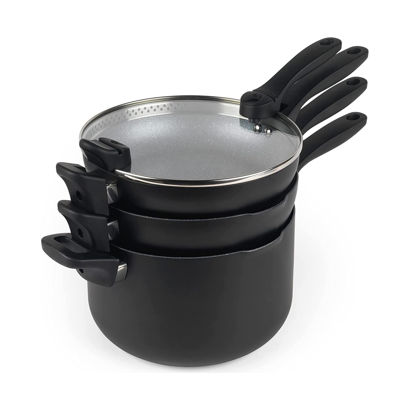Russell Hobbs RH01840EU7 Stackable metallic marble pan set 4pcs