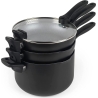 Russell Hobbs RH01840EU7 Stackable metallic marble pan set 4pcs