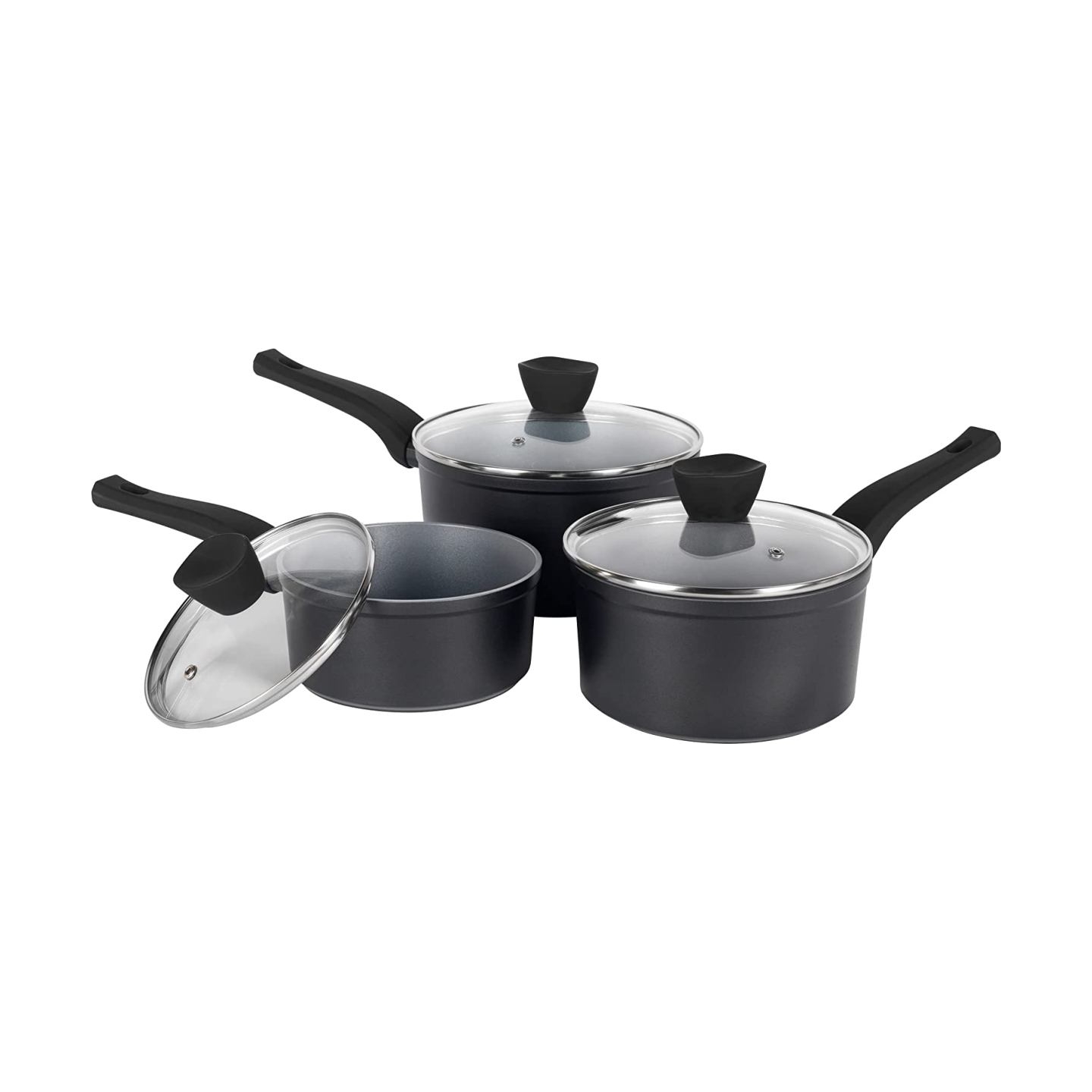 Russell Hobbs RH01706EU Pearlised saucepan set 3pcs