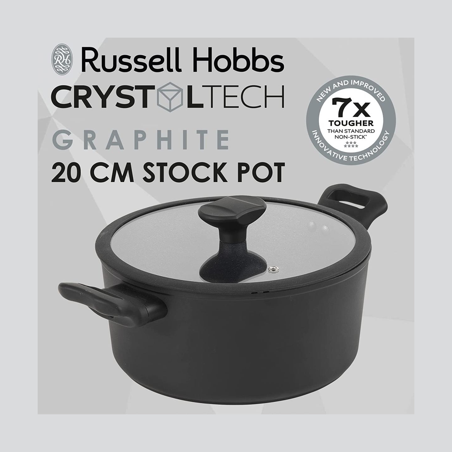 Russell Hobbs RH01863EU7 Crystaltech tall stockpot 20cm