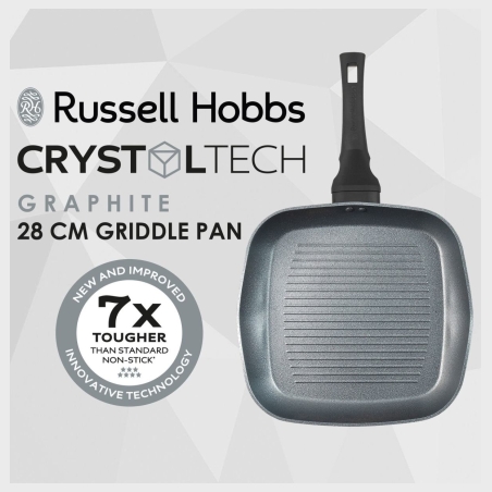 Russell Hobbs RH01861EU7 Crystaltech tall griddle 28cm