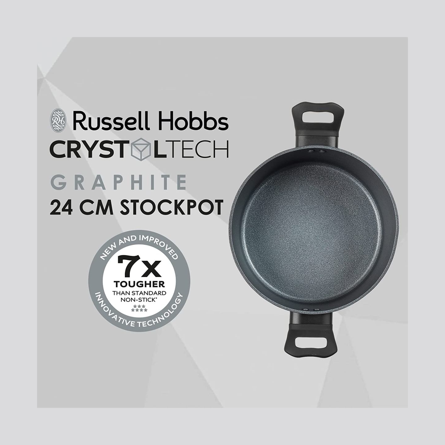 Russell Hobbs RH01864EU7 Crystaltech tall stockpot 24cm