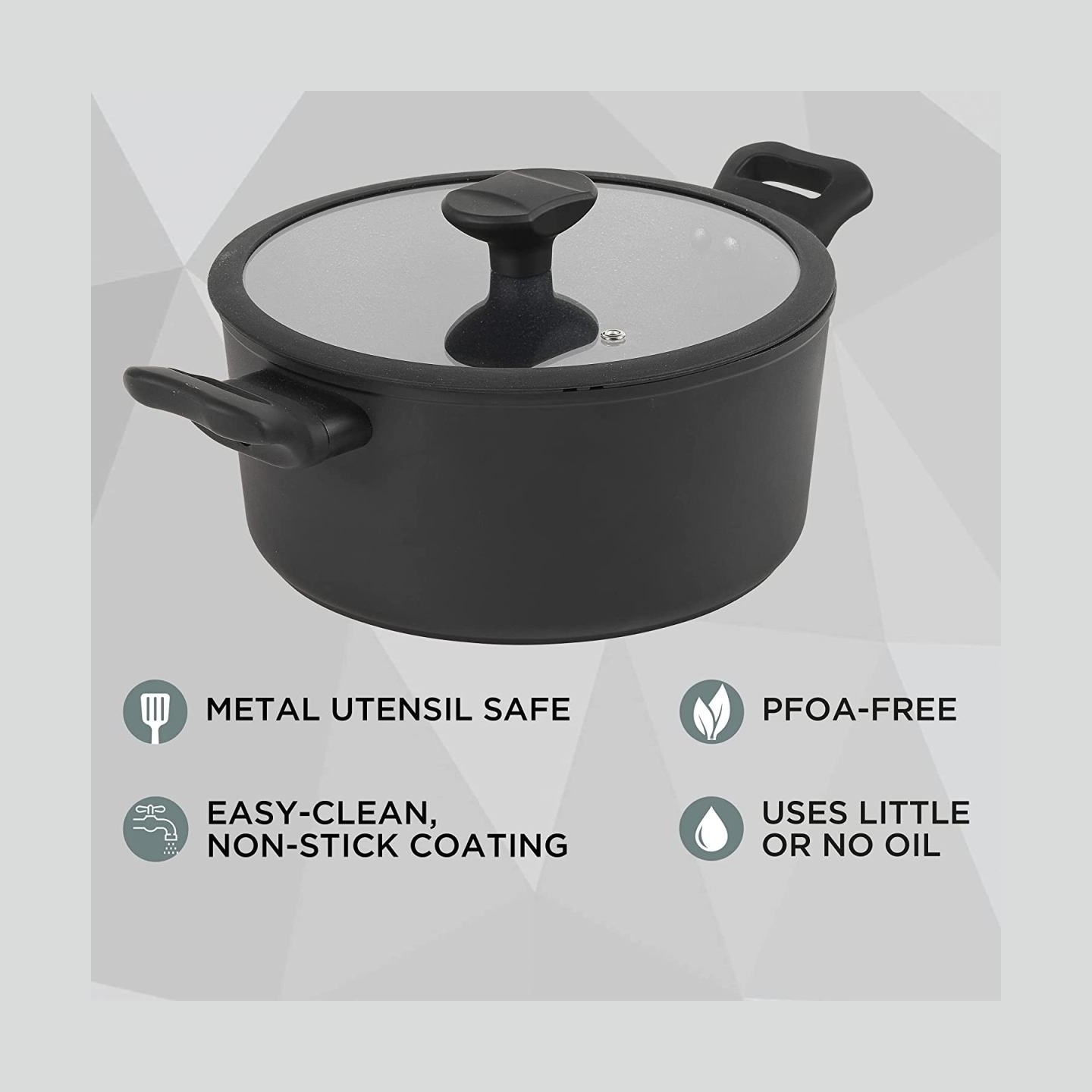 Russell Hobbs RH01864EU7 Crystaltech tall stockpot 24cm