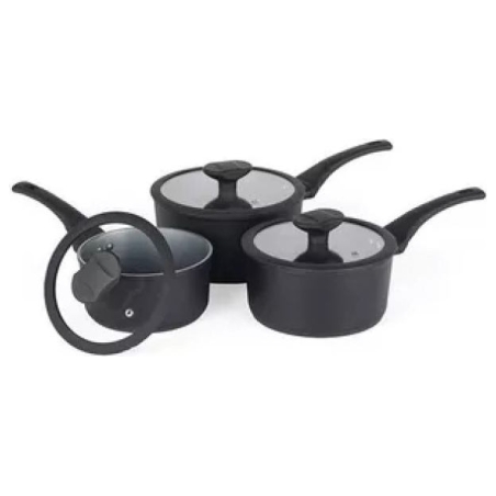 Russell Hobbs RH02131EU7 Crystaltech tall saucepan set 3pcs