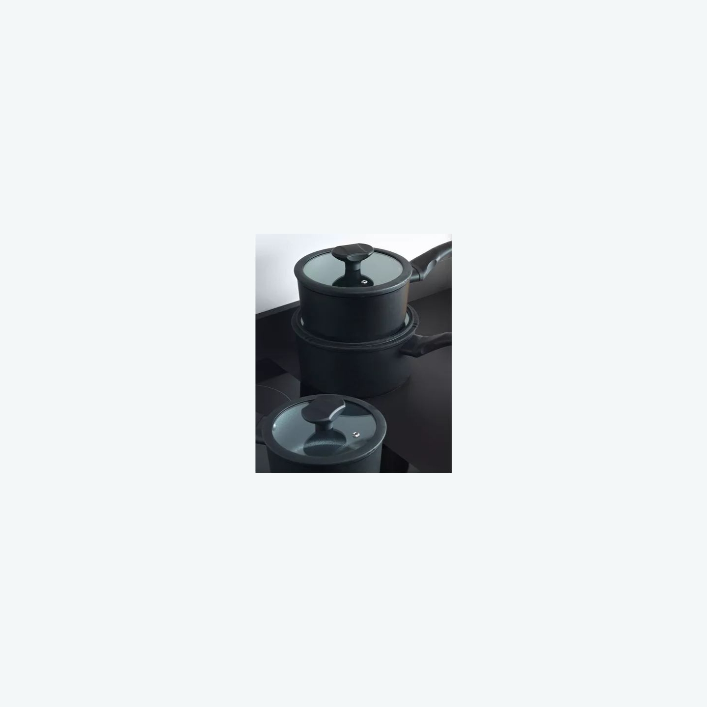 Russell Hobbs RH02131EU7 Crystaltech tall saucepan set 3pcs