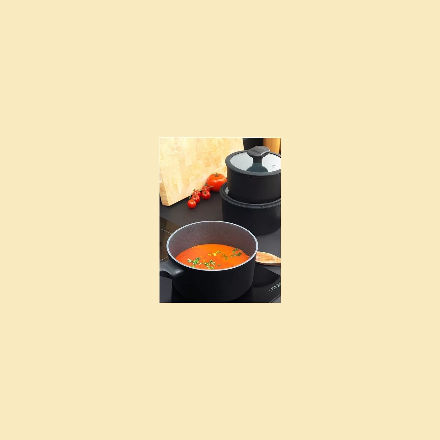 Russell Hobbs RH02131EU7 Crystaltech tall saucepan set 3pcs