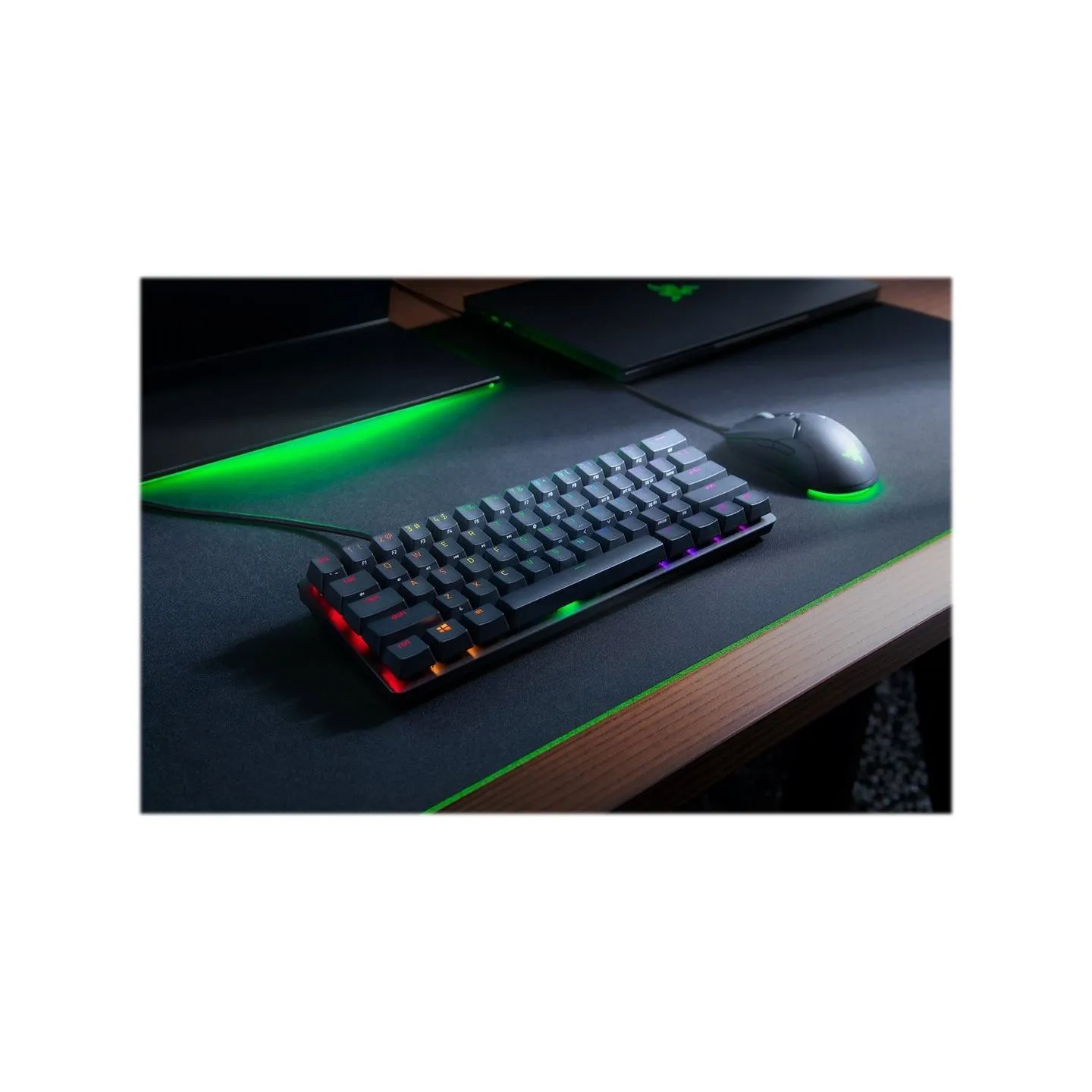 Razer Huntsman Mini (Red Switch), US Layout, Black, Razer Optical Switch, Razer Chroma customizable backlighting w/ 16.8 million