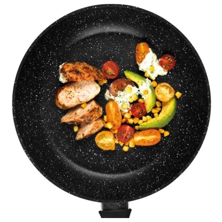 Russell Hobbs RH00490MOB 20&24CM MARBLE FRYPAN - BLACK