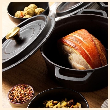 Russell Hobbs RH02524BEU7 Cast iron stockpot 24cm black