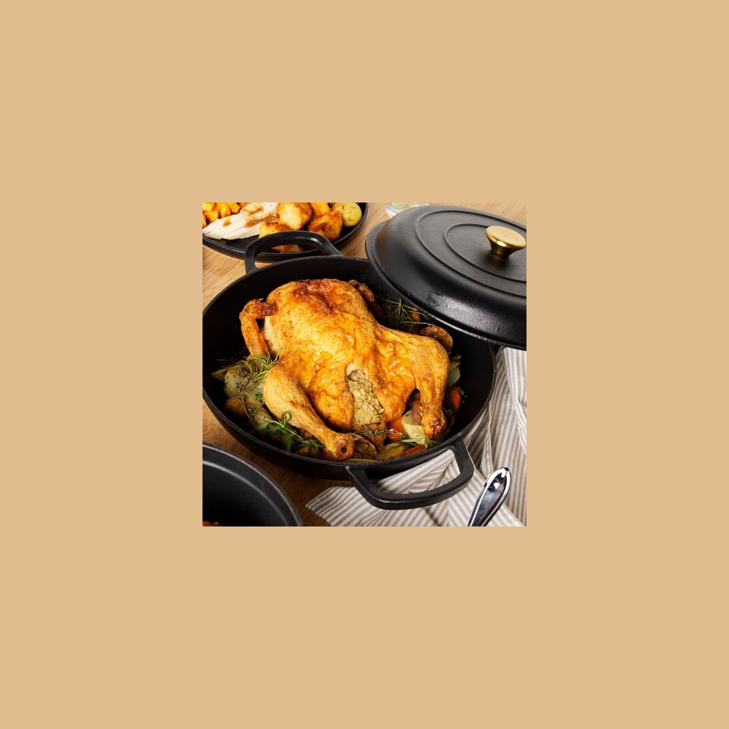 Russell Hobbs RH02525BEU7 Cast iron casserole 30cm black