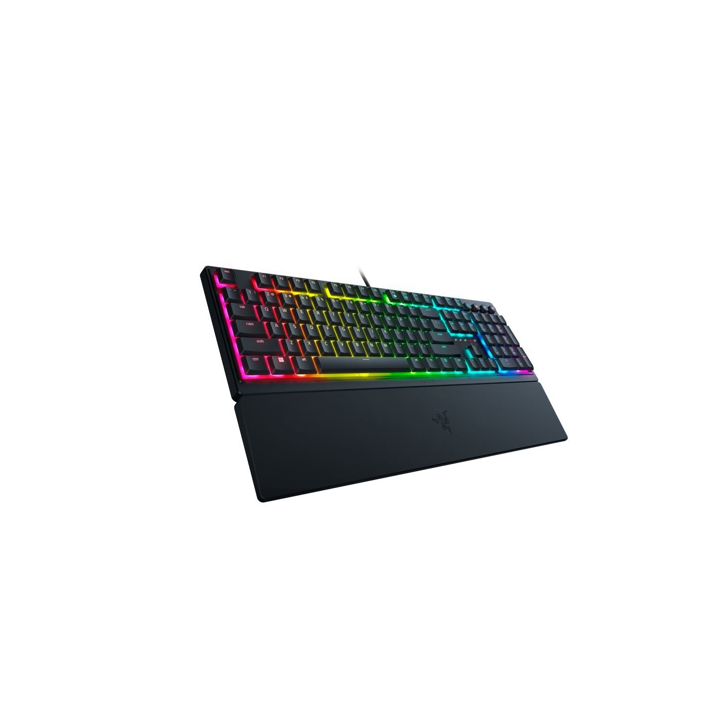 Razer Ornata V3, Mecha-membrane switches, 10 Razer Chroma™ RGB Lighting Zones, 1000 Hz Ultrapolling, Backlit keys, UV coated ABS