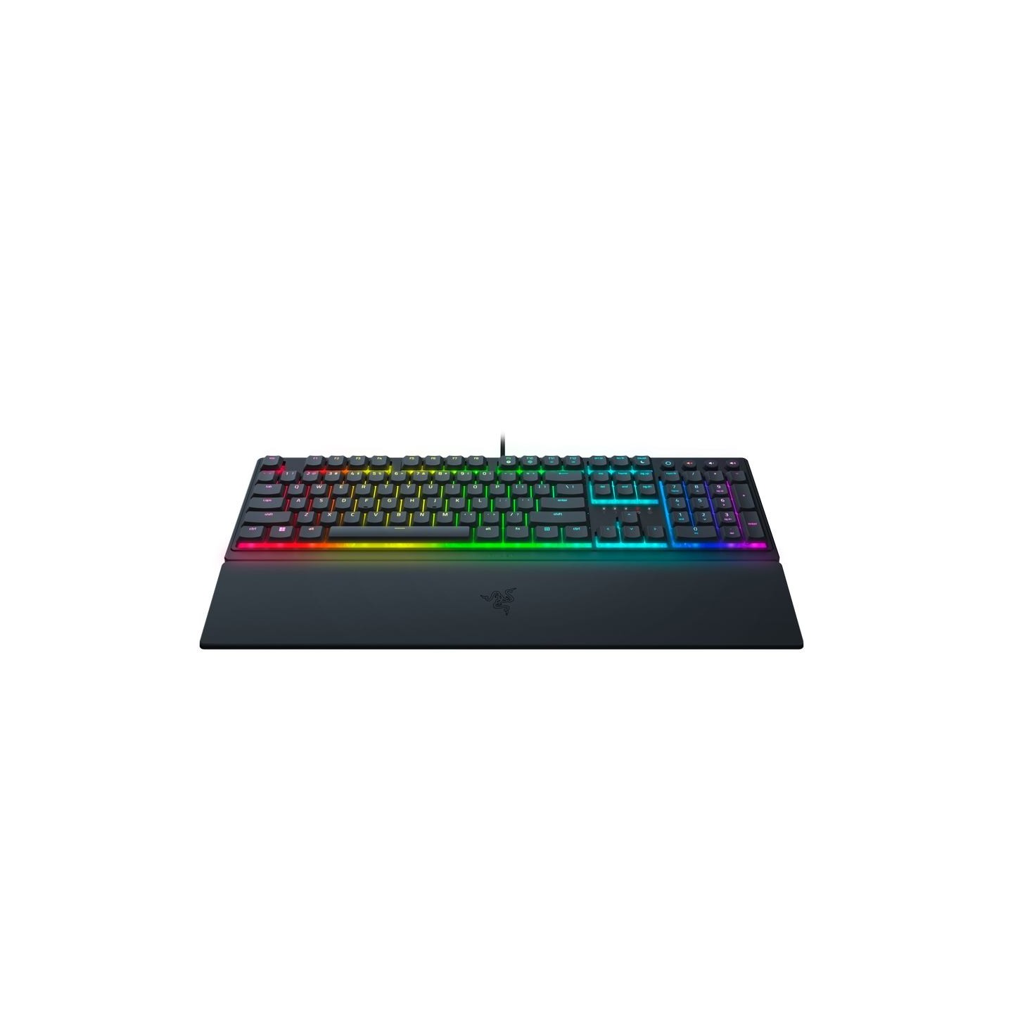 Razer Ornata V3, Mecha-membrane switches, 10 Razer Chroma™ RGB Lighting Zones, 1000 Hz Ultrapolling, Backlit keys, UV coated ABS