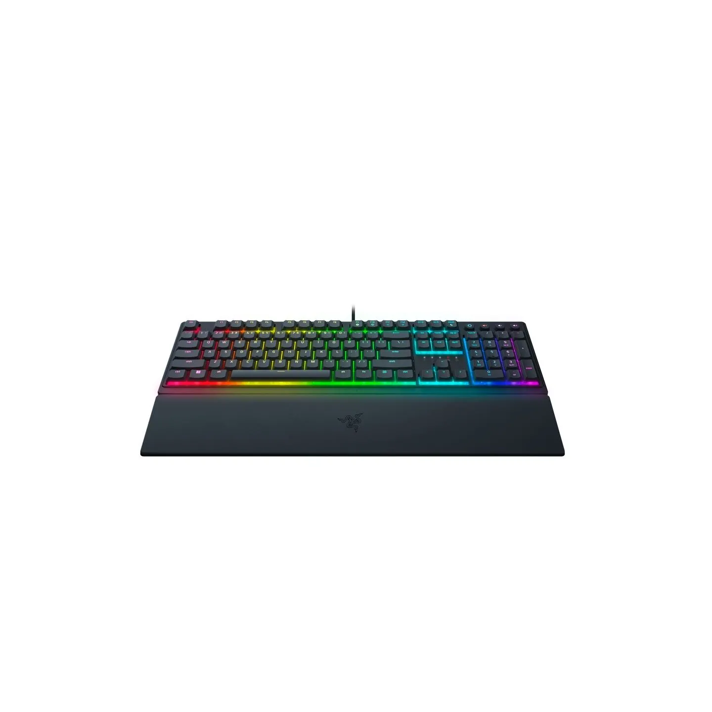Razer Ornata V3, Mecha-membrane switches, 10 Razer Chroma™ RGB Lighting Zones, 1000 Hz Ultrapolling, Backlit keys, UV coated ABS