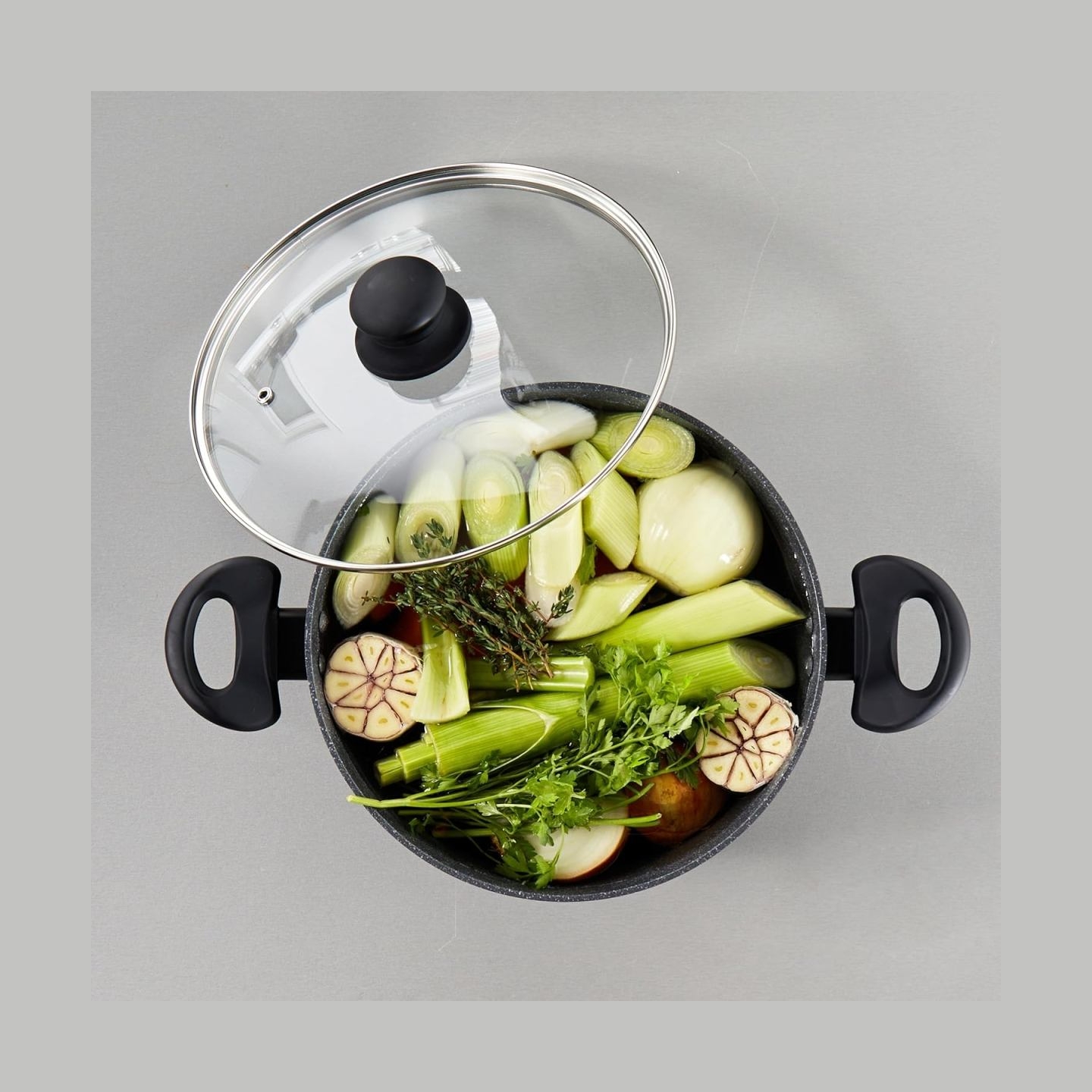 Russell Hobbs RH02809EU7 Metallic Marble stockpot 24cm