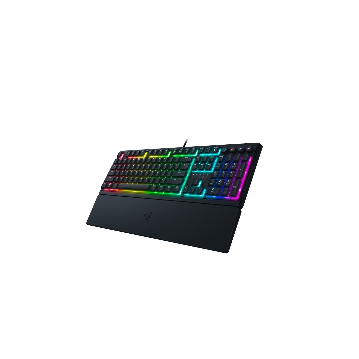 Razer Ornata V3, Mecha-membrane switches, 10 Razer Chroma™ RGB Lighting Zones, 1000 Hz Ultrapolling, Backlit keys, UV coated ABS
