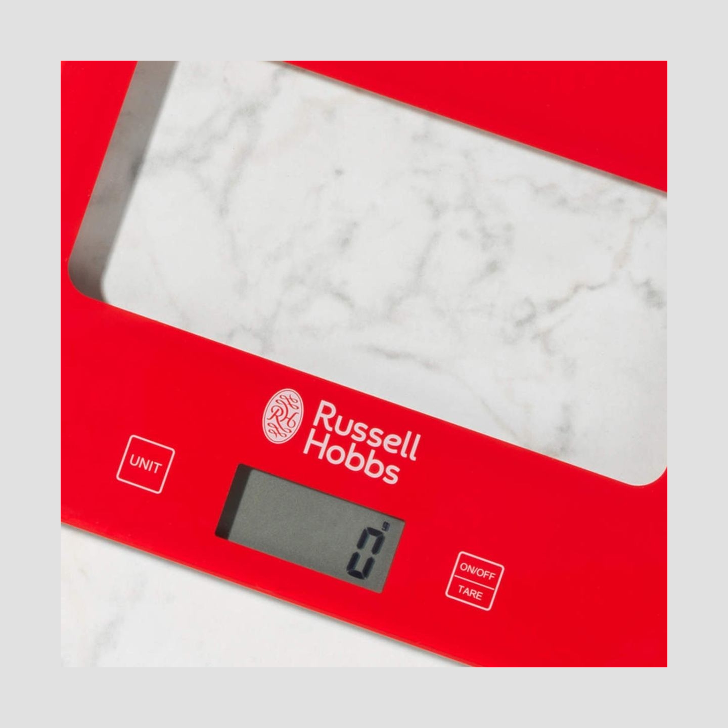 Russell Hobbs RH015711RAR Square digital scale 5kg red