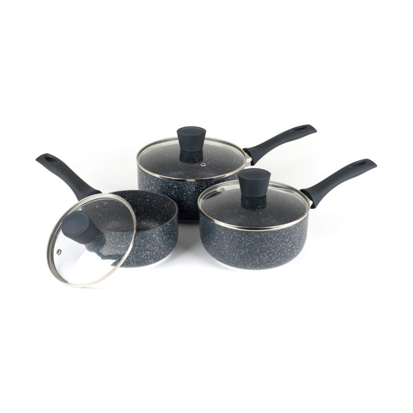 Russell Hobbs RH00847EU7 Nightfall Stone 3-Piece Saucepan Set