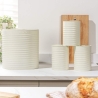Russell Hobbs RH03270CEU7 Ribbed 4-Piece Countertop Set - Cream