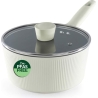 Russell Hobbs RH03868C Cote 20 cm Saucepan, Cream