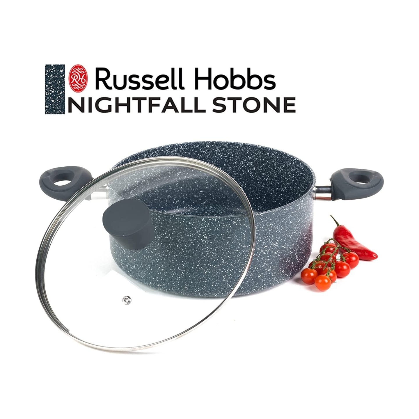 Russell Hobbs RH008491EU7 Nightfall Stone 24 cm Stockpot
