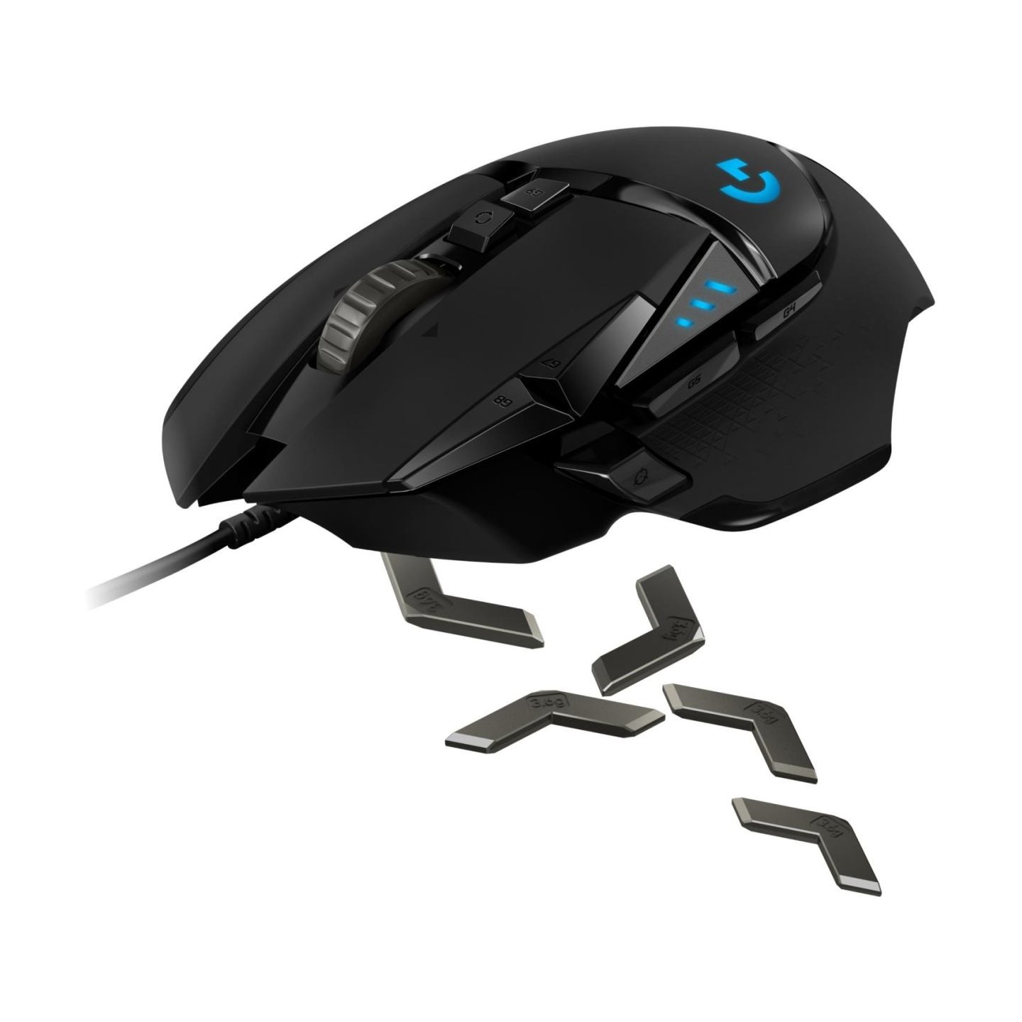 Logitech G502 HERO, wired gaming mouse, black / 910-005470