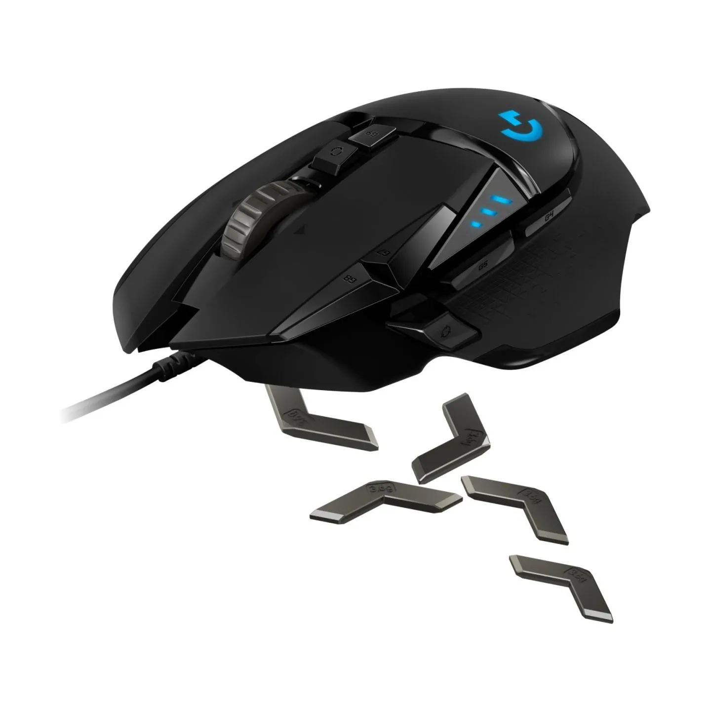 Logitech G502 HERO, wired gaming mouse, black / 910-005470