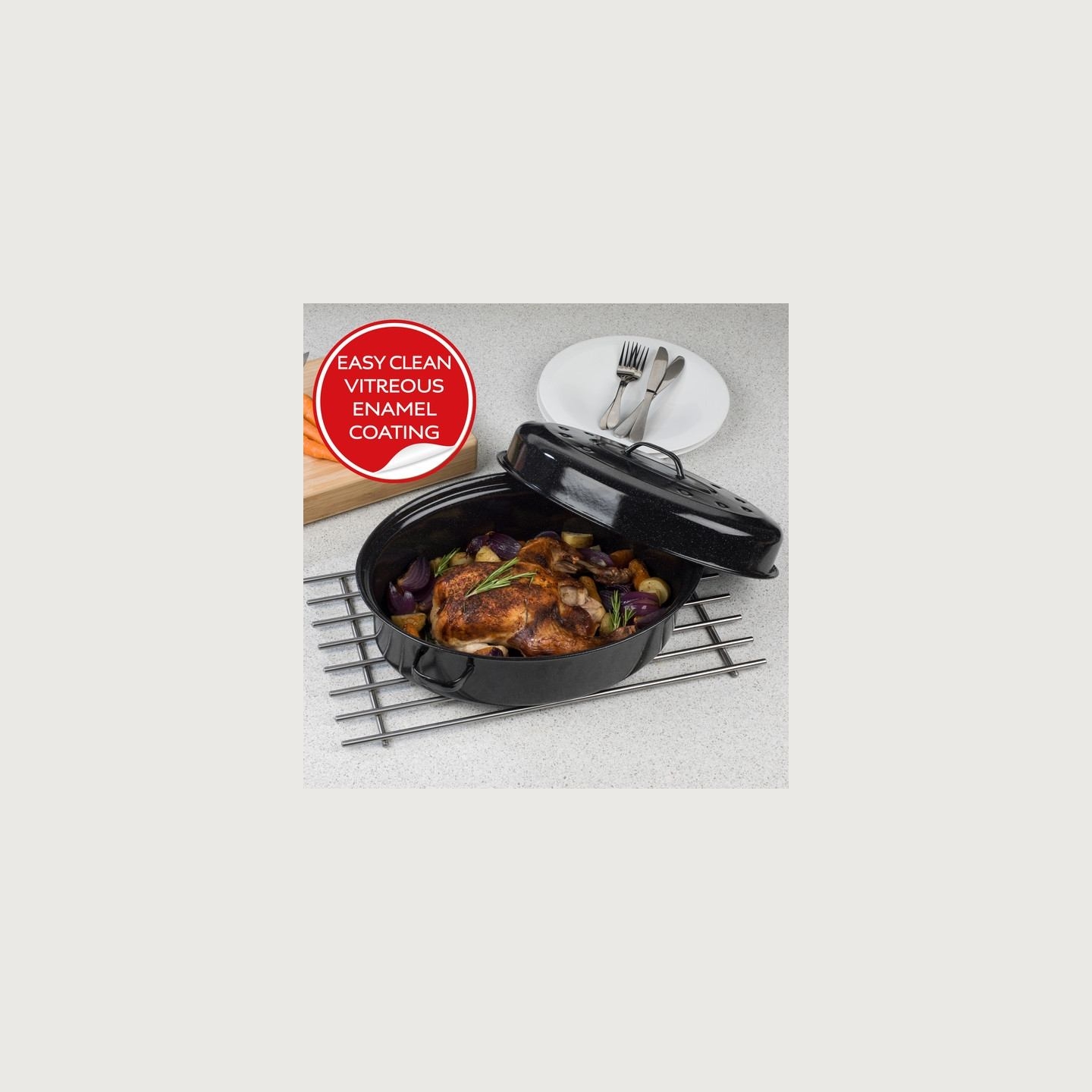 Russell Hobbs BW072151  V/E 38cm S/B Roaster&Lid