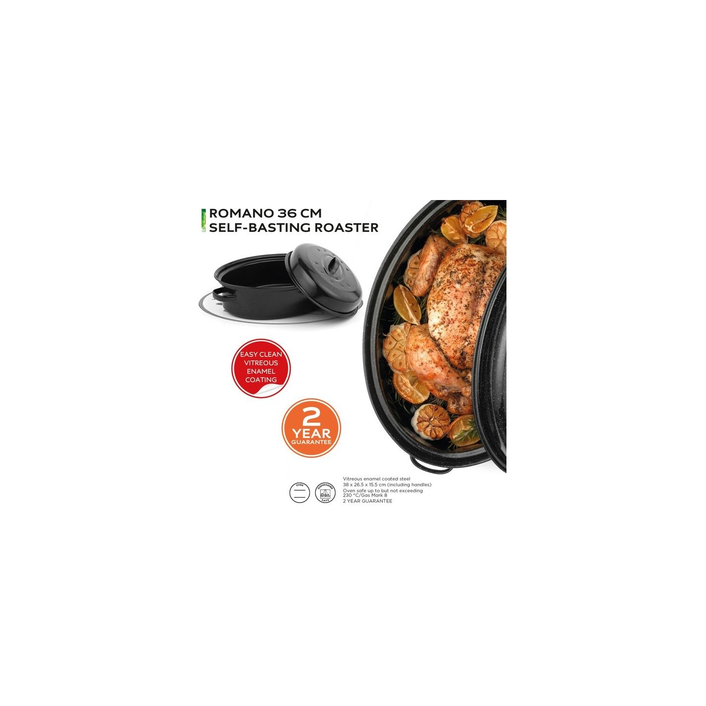 Russell Hobbs CW114911EU Romano 36cm Roaster & Lid