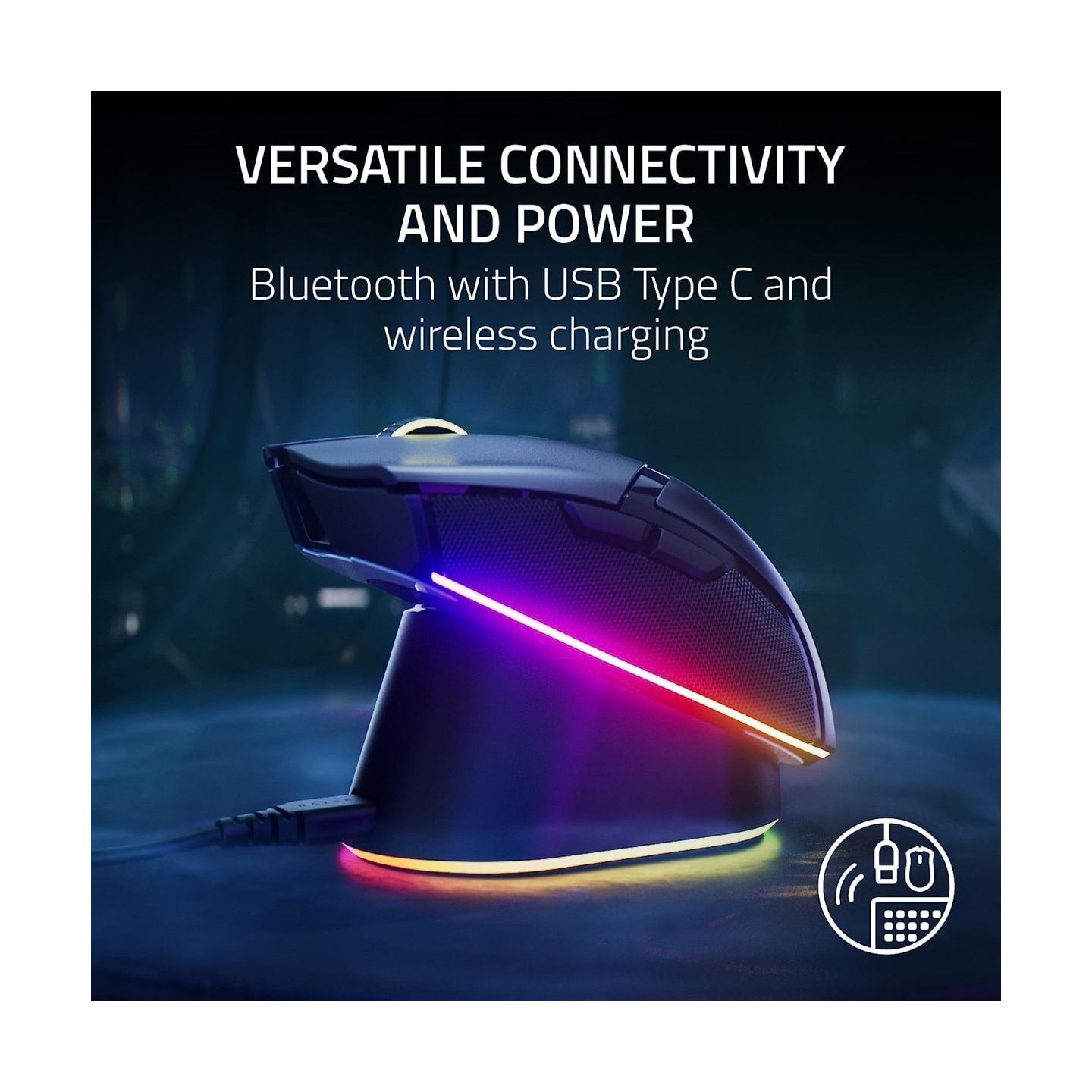 Razer Cobra Pro Wireless Gaming Mouse, Razer Focus Pro 30K Optical Sensor, 30000 DPI, Optical Mouse Switches Gen-3, 77g Weight, 