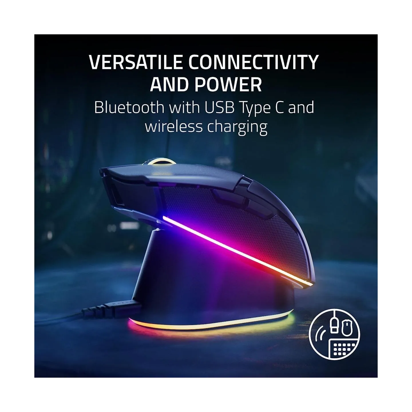 Razer Cobra Pro Wireless Gaming Mouse, Razer Focus Pro 30K Optical Sensor, 30000 DPI, Optical Mouse Switches Gen-3, 77g Weight, 