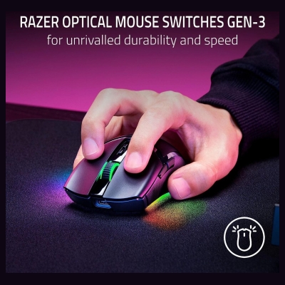 Razer Cobra Pro Wireless Gaming Mouse, Razer Focus Pro 30K Optical Sensor, 30000 DPI, Optical Mouse Switches Gen-3, 77g Weight, 