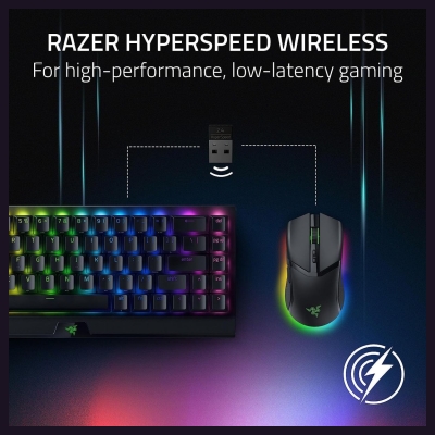 Razer Cobra Pro Wireless Gaming Mouse, Razer Focus Pro 30K Optical Sensor, 30000 DPI, Optical Mouse Switches Gen-3, 77g Weight, 