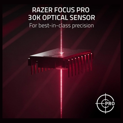 Razer Cobra Pro Wireless Gaming Mouse, Razer Focus Pro 30K Optical Sensor, 30000 DPI, Optical Mouse Switches Gen-3, 77g Weight, 