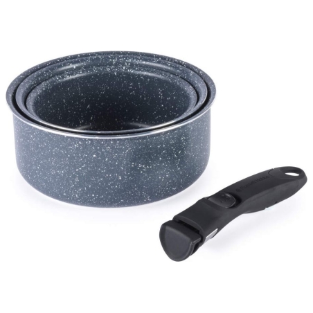 Russell Hobbs RH03294EU7 Nightfall 4-Piece Smart Clip Saucepan Set