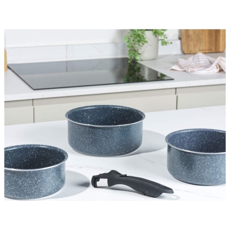 Russell Hobbs RH03294EU7 Nightfall 4-Piece Smart Clip Saucepan Set