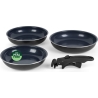 Russell Hobbs RH03314 Marine Smart Clip 4 Piece Fry Pan Set