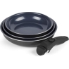 Russell Hobbs RH03314 Marine Smart Clip 4 Piece Fry Pan Set