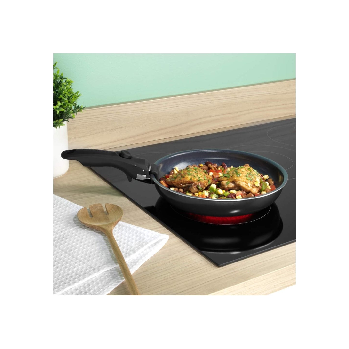Russell Hobbs RH03314 Marine Smart Clip 4 Piece Fry Pan Set