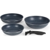 Russell Hobbs RH03296 Nightfall Stone 4-Piece Smart Clip Fry Set